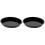 2Pcs Nonstick Carbon Steel Round Pizza Tray Black Bakeware 4
