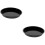 2Pcs Nonstick Carbon Steel Round Pizza Tray Black Bakeware 8