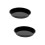 2Pcs Nonstick Carbon Steel Round Pizza Tray Black Bakeware 9