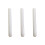 3Pcs Non-Stick Plastic Rolling Pins White for Dough Pizza Baking Use 4