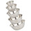 10Pcs Multi-Use Stainless Steel Mixing Bowls Silver Kitchen Prep Bowls 3