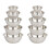 10Pcs Multi-Use Stainless Steel Mixing Bowls Silver Kitchen Prep Bowls 4