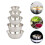 10Pcs Multi-Use Stainless Steel Mixing Bowls Silver Kitchen Prep Bowls 11