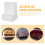 2Pcs Cubic Foam Cake Models White Smooth Surface for Cake Decorating 10