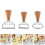 1Set Assorted Color Dumpling Maker Set Alloy & Wood Biscuit Cutter 6