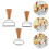 1Set Assorted Color Dumpling Maker Set Alloy & Wood Biscuit Cutter 8