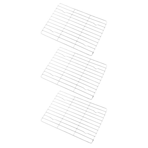 3pcs Stainless Steel Cookie Bread Roasting Cooling Rack