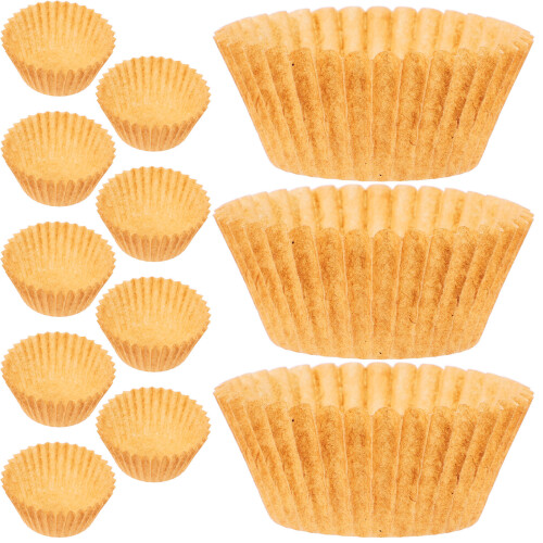 3000Pcs Paper Baking Cups Lightweight Brown Liners for Muffins 2