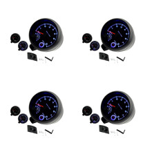 4Stk Tachometer Für Auto ABS Mit Schaltlicht Und Einfache Montage