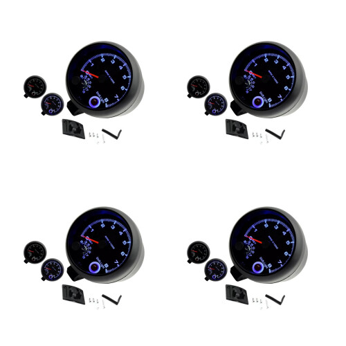 4Stk Tachometer Für Auto ABS Mit Schaltlicht Und Einfache Montage