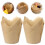 400Pcs Grease-Proof Cupcake Holders Light Yellow Heat-Resistant Liners 2