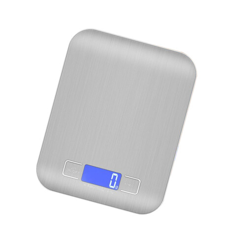 2Pcs Food Scale Digital Kitchen Scale Silver Durable Stainless Steel 2