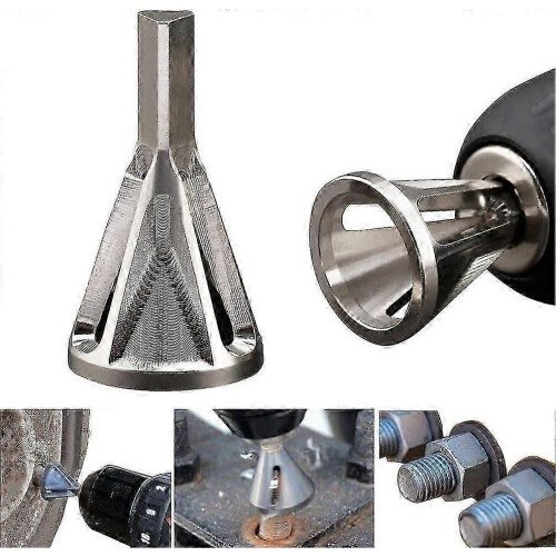 Deburring Tool for Stainless Steel Drill Bits, 8-32 Sizes Portable Compact Hand Tool for Multiple Materials