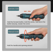 Wireless Electric Screwdriver Set with 4-Speed Torque, Cordless, Type-C Charging, LED Light for DIY Repair