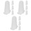 12Pcs White Silicone Piping Tip Covers Home Baking Nozzle Protectors 5