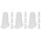 12Pcs White Silicone Piping Tip Covers Home Baking Nozzle Protectors 6