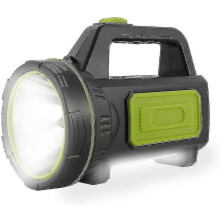 High Intensity Flashlight 1000 Metre Range USB Rechargeable with Side Light, 6000mAh Battery IPX4 Waterproof for Camping Emergency Work Light