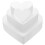 4Pcs White Foam Cake Dummies for Decorating Practice and Party Props 8