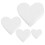 4Pcs White Foam Cake Dummies for Decorating Practice and Party Props 10