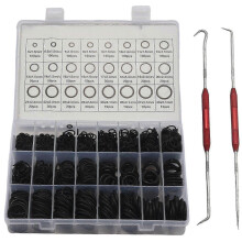 O-Ring Kit 1200 Pcs, Nitrile Rubber Oil-Resistant Seals with Detachable Tool Set for Automotive Home Appliance Repair
