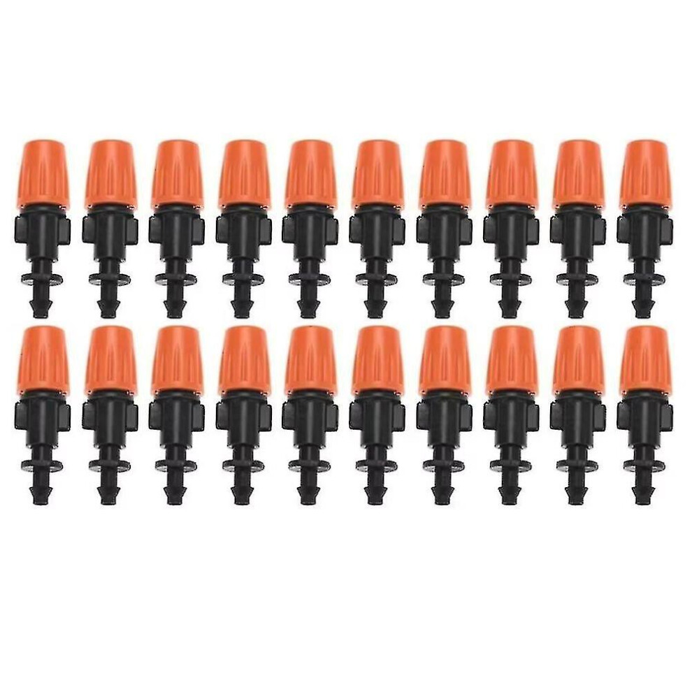 Drip Irrigation Nozzles 20-Piece Set, Adjustable Spray Nozzles For Garden Irrigation, Agricultural Watering, 4Mm Tube Fit 6901508289987