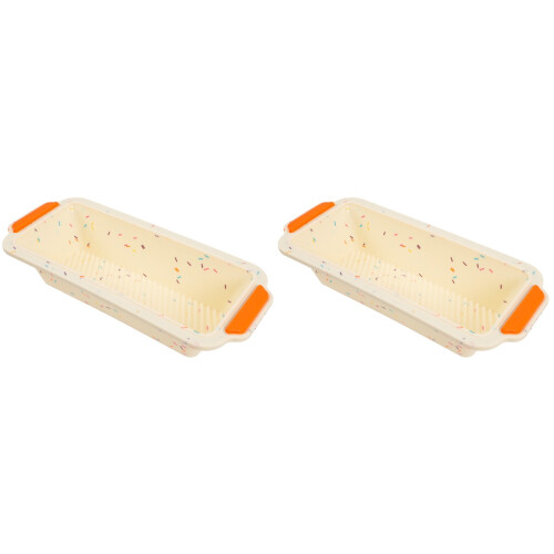 2Pcs Heat-Resistant Nonstick Silicone Toast Baking Mold for DIY Use 1