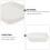 Square Grill Plate With Non Stick Coating Reusable Drying Tray White 6