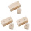 6Pcs Durable Wooden Cake Decorating Turnable Khaki Baking Bases 2
