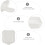 Square Grill Plate With Non Stick Coating Reusable Drying Tray White 7