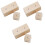 6Pcs Durable Wooden Cake Decorating Turnable Khaki Baking Bases 3