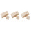 6Pcs Durable Wooden Cake Decorating Turnable Khaki Baking Bases 4