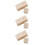 6Pcs Durable Wooden Cake Decorating Turnable Khaki Baking Bases 8