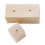 6Pcs Durable Wooden Cake Decorating Turnable Khaki Baking Bases 10