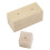 6Pcs Durable Wooden Cake Decorating Turnable Khaki Baking Bases 11