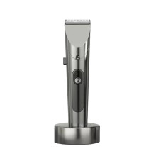 Rechargeable Gray Hair Trimmer with LED Display, Waterproof, 18x4.5cm