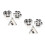 6Sets Lightweight Stainless Biscuit Molds Assorted Colors Baking Tools 8