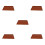 5Pcs Flexible Silicone Cake Roll Mat Brown Durable Home Baking Tool 4