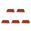 5Pcs Flexible Silicone Cake Roll Mat Brown Durable Home Baking Tool 7
