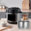 2Pcs Rice Cooker Inner Pots Silver Non-Stick Electric Cooker Accessory 5