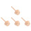 4Pcs Wooden Tart Pushers Smooth Surface Egg Patty Molds for Baking 9