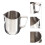 300ml diy lipstick heating cup with handle for wax melting, silver 4