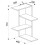 (Matt, Wood) Wood Wall Rack Corner Shelf Shelf Balos 4