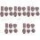 30Pcs Realistic Black Artificial Chocolate Model for DIY Shop Display 5