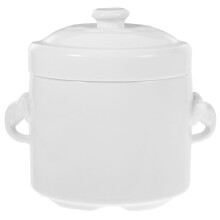 1Pz Pentola Stufato Ceramica Bianca Resistente Per Cucina E Ristoranti