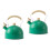 2Pcs Practical Green Stainless Steel Heating Kettle for Household Use 4