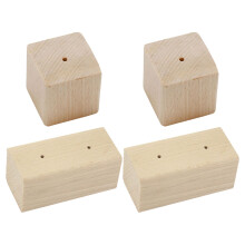 4St Houten Bakbloem Display Basis Voor Taart Decoratie Lichtgeel