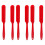 6Pcs Red Silicone Spatula Heat Resistant Scraper for Kitchen Baking 3