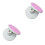 2Pcs Pink Rotating Cake Stand for Easy Cake Decorating and Baking Use 3