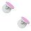 2Pcs Pink Rotating Cake Stand for Easy Cake Decorating and Baking Use 6