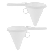 2St Handheld Chocolate Cream Funnel Van Duurzaam Wit PP Voor Bakken
